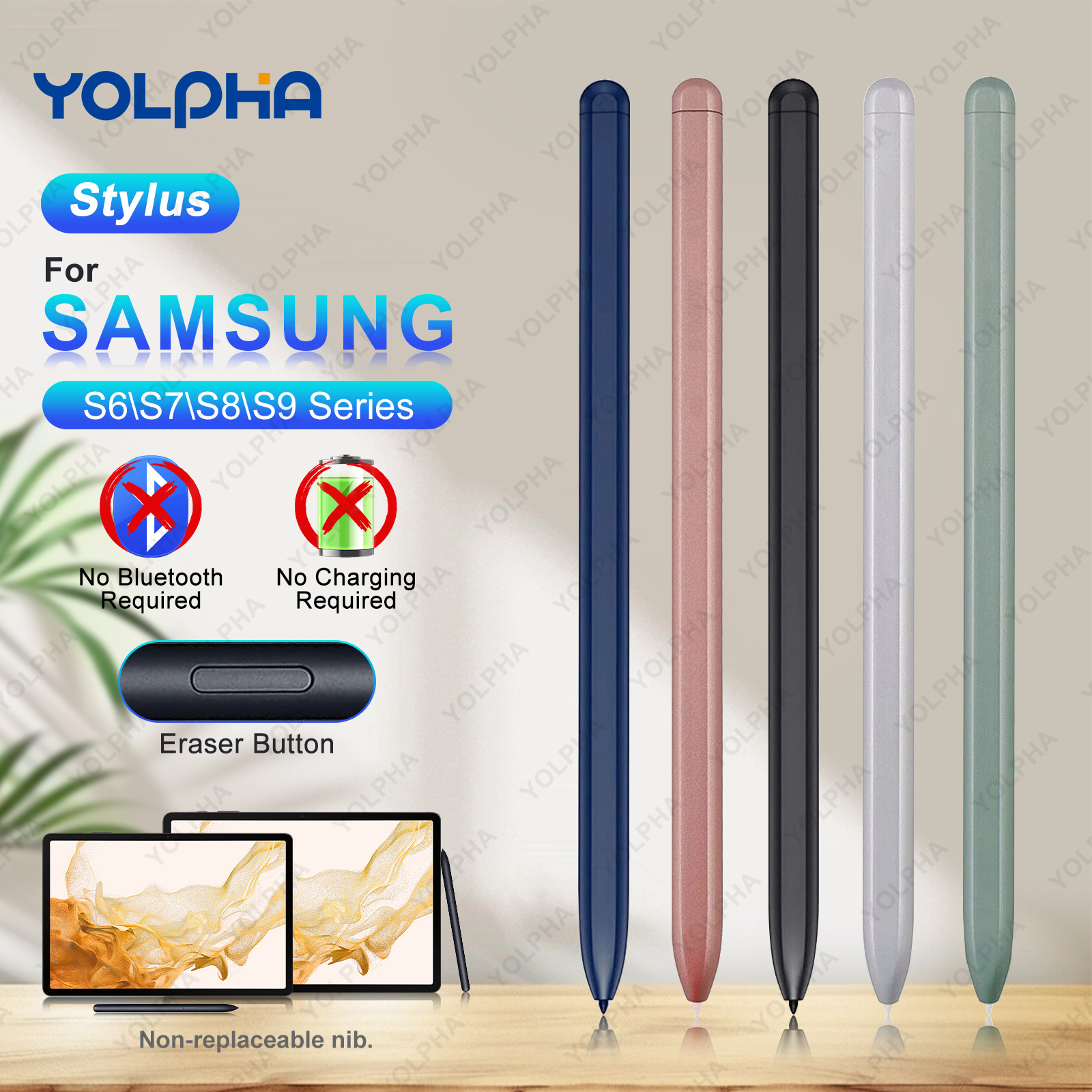 Bluetooth Trackpad - Magnetic Stylus for Samsung Tablet S6