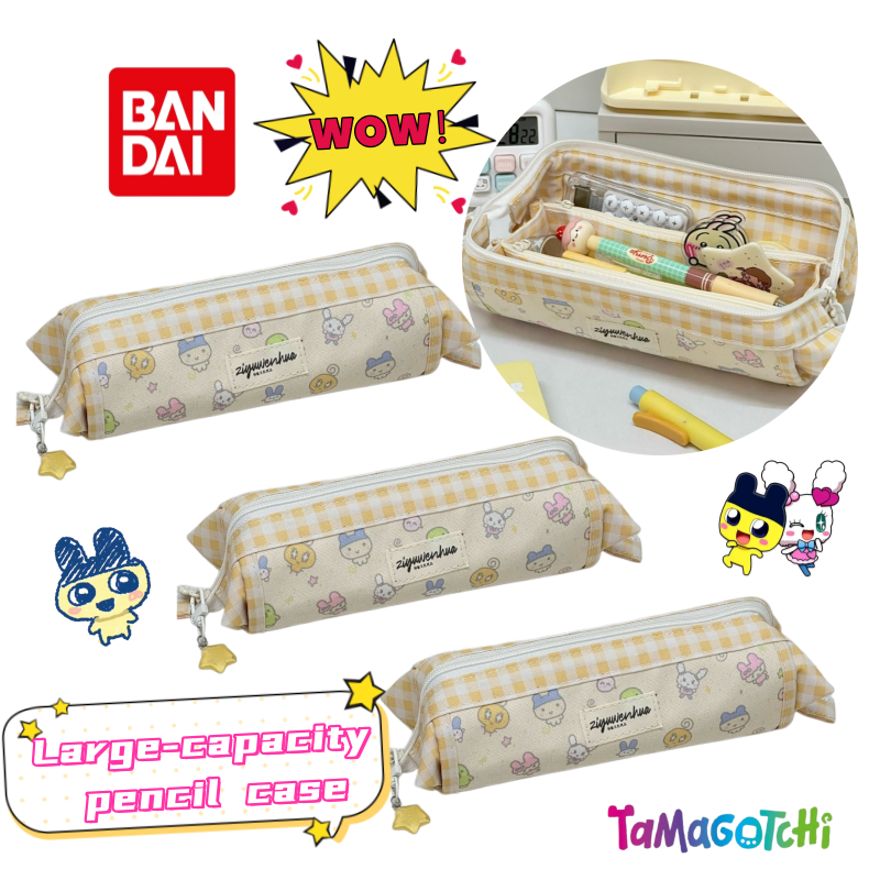 Case With Pencil Holder - New Bandai Tamagotchi Mametchi Cylinder Pencil