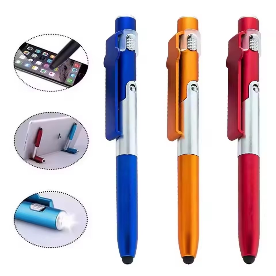 Case With Pencil Holder - 4 IN 1 Multifunction Touch Pen
