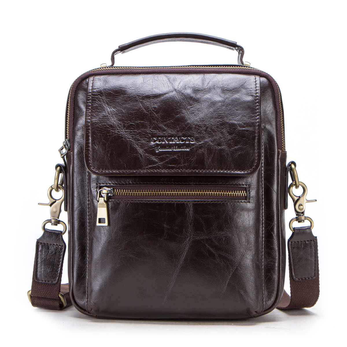 Tablet Shoulder Bag - Genuine Leather Sling Shoulder Bags for