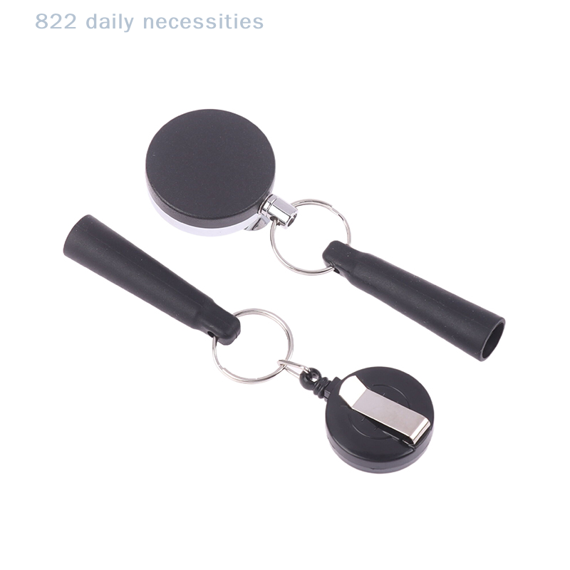 Case With Pencil Holder - Retractable Pen Cap Pull Keychain Holder