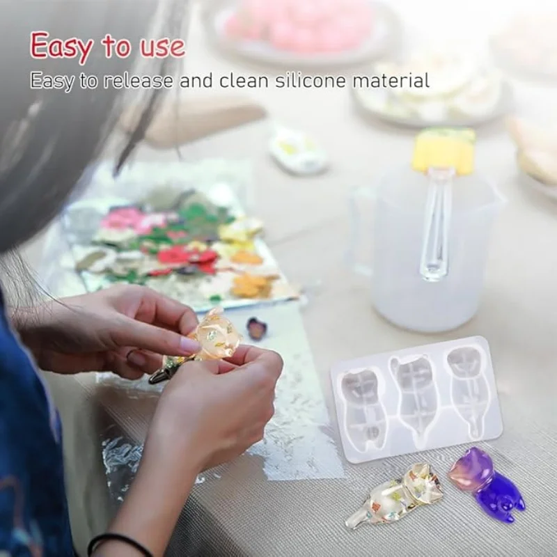 3D Cat Crystal Epoxy Resin Mol - Case With Pencil Holder ulasan dan harga