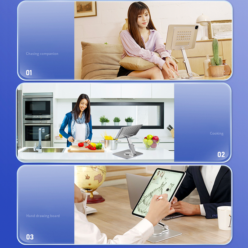 Aluminum Tablet Stand Desk Ris - Tablet Reading Accessories ulasan dan harga