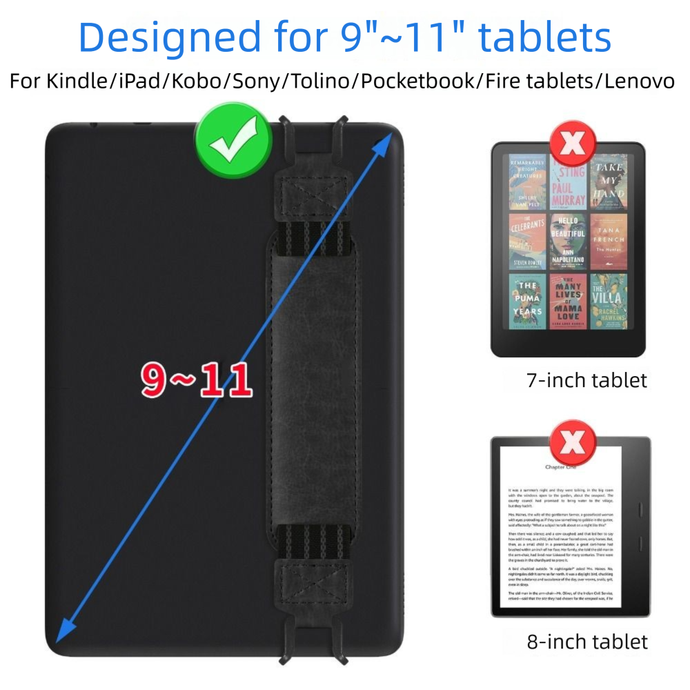 Leather Tablet Hand Strap Anti - Tablet Reading Accessories ulasan dan harga