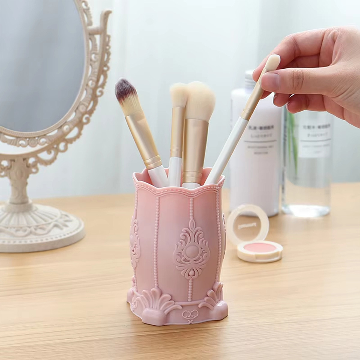 Creative Makeup Brush/Pen Hold - Case With Pencil Holder ulasan dan harga