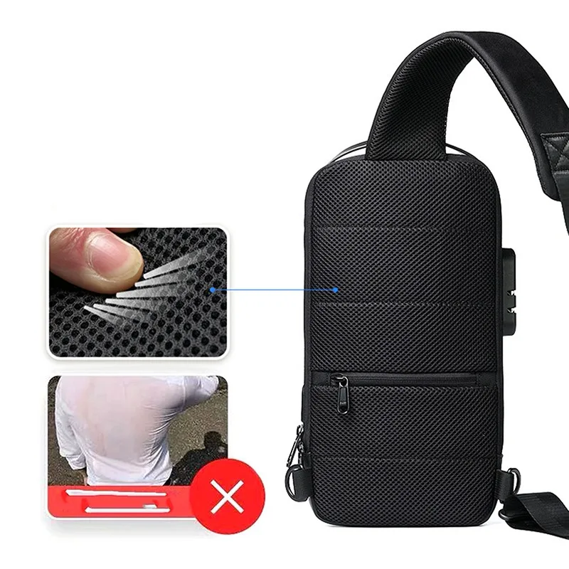 Men'S Usb Crossbody Bag Anti-T - Tablet Shoulder Bag ulasan dan harga