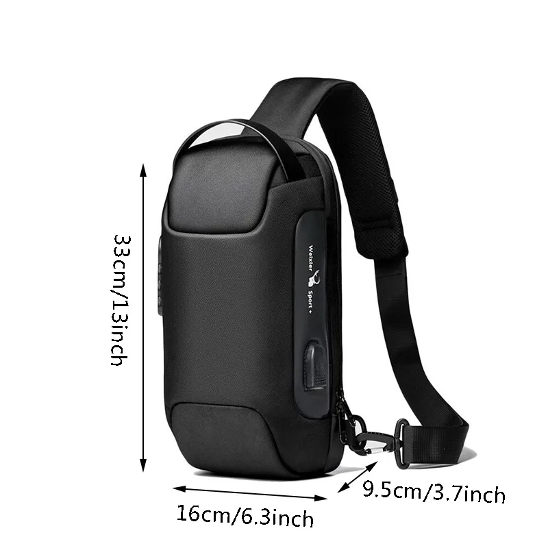 Men'S Usb Crossbody Bag Anti-T - Tablet Shoulder Bag ulasan dan harga