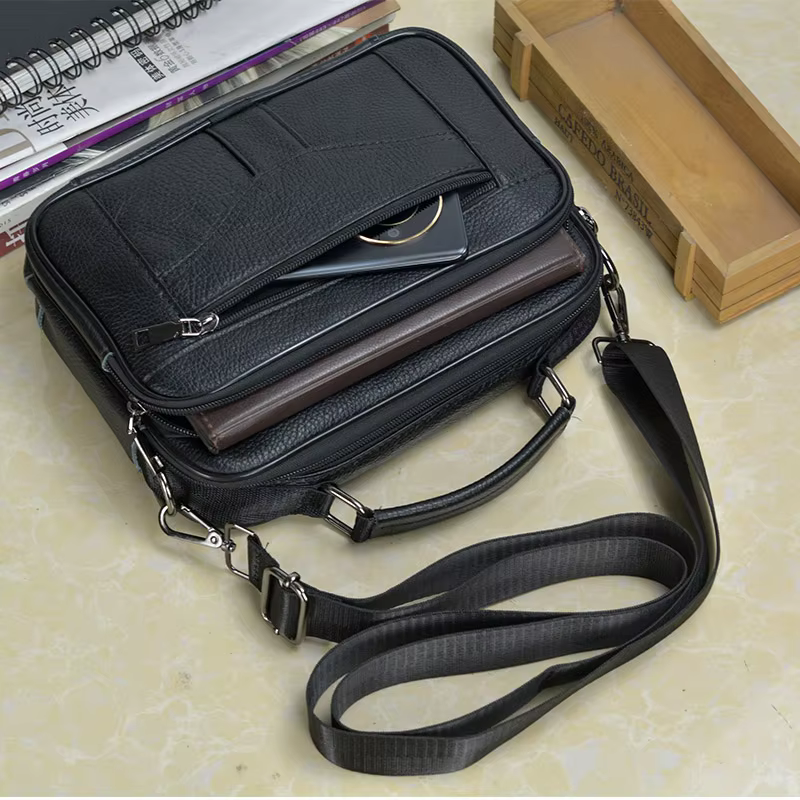 Small Men's Genuine Leather Sh - Tablet Shoulder Bag ulasan dan harga