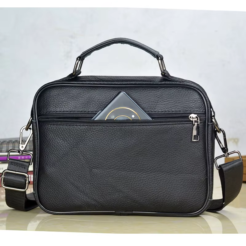 Small Men's Genuine Leather Sh - Tablet Shoulder Bag ulasan dan harga