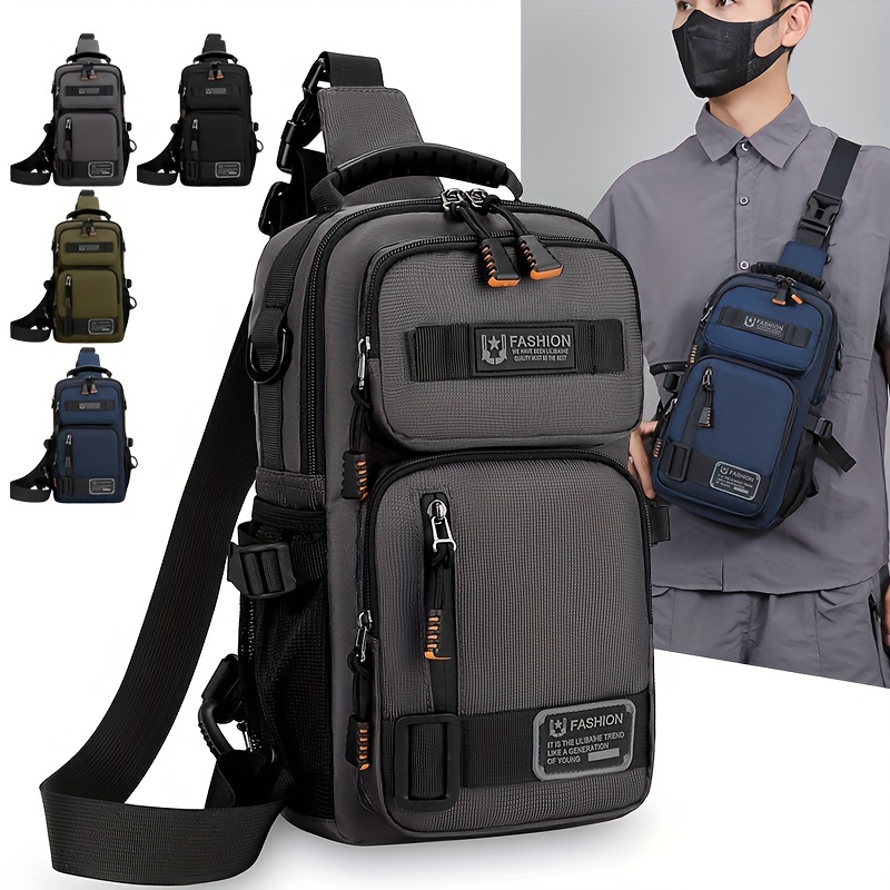 Men's Chest Bag Multifunctiona - Tablet Shoulder Bag ulasan dan harga
