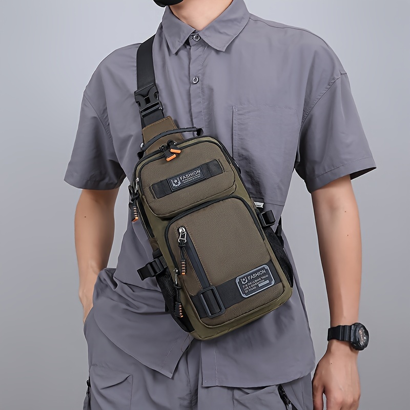 Men's Chest Bag Multifunctiona - Tablet Shoulder Bag ulasan dan harga