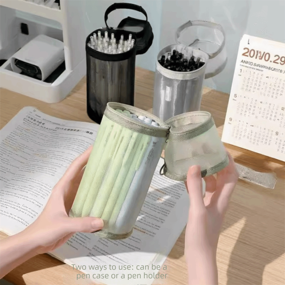 Minimalist Transparent Pencil  - Case With Pencil Holder ulasan dan harga