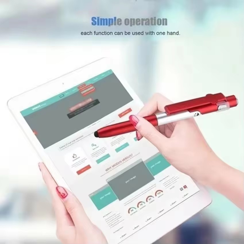 4 IN 1 Multifunction Touch Pen - Case With Pencil Holder ulasan dan harga