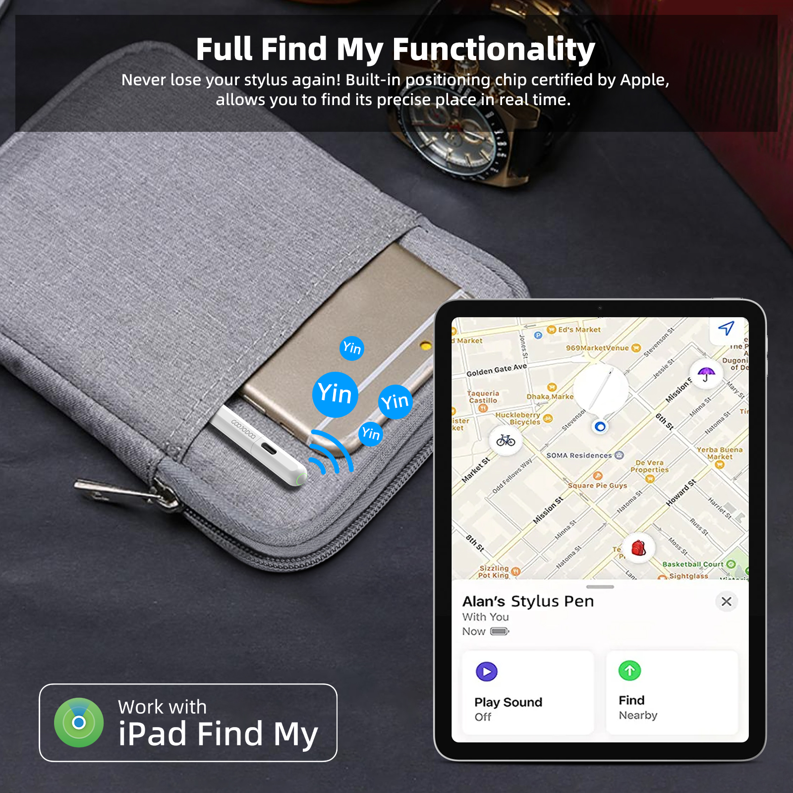 GOOJODOQ GD14 Stylus Pen For A - Bluetooth Trackpad ulasan dan harga