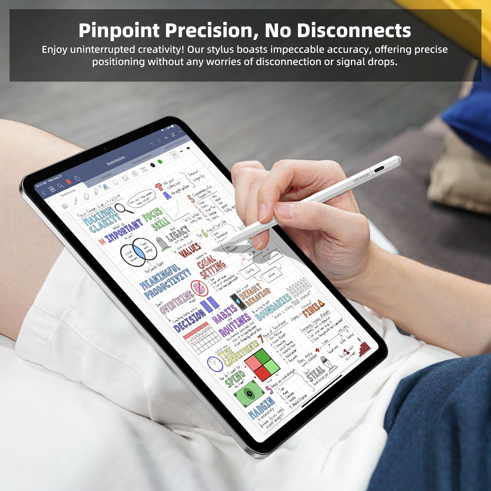 GOOJODOQ GD14 Stylus Pen For A - Bluetooth Trackpad ulasan dan harga