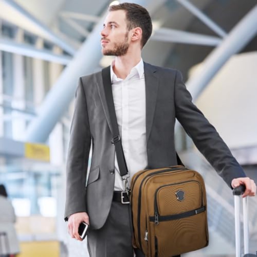 14-Pockets Travel Messenger Ba - Tablet Shoulder Bag ulasan dan harga