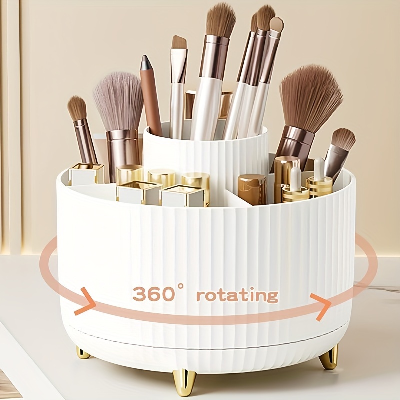 Rotatable Makeup Desktop Cosme - Case With Pencil Holder ulasan dan harga