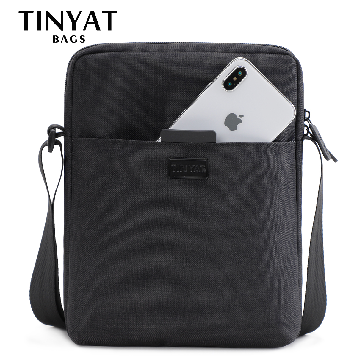 TINYAT Men's Bags Light Canvas - Tablet Shoulder Bag ulasan dan harga