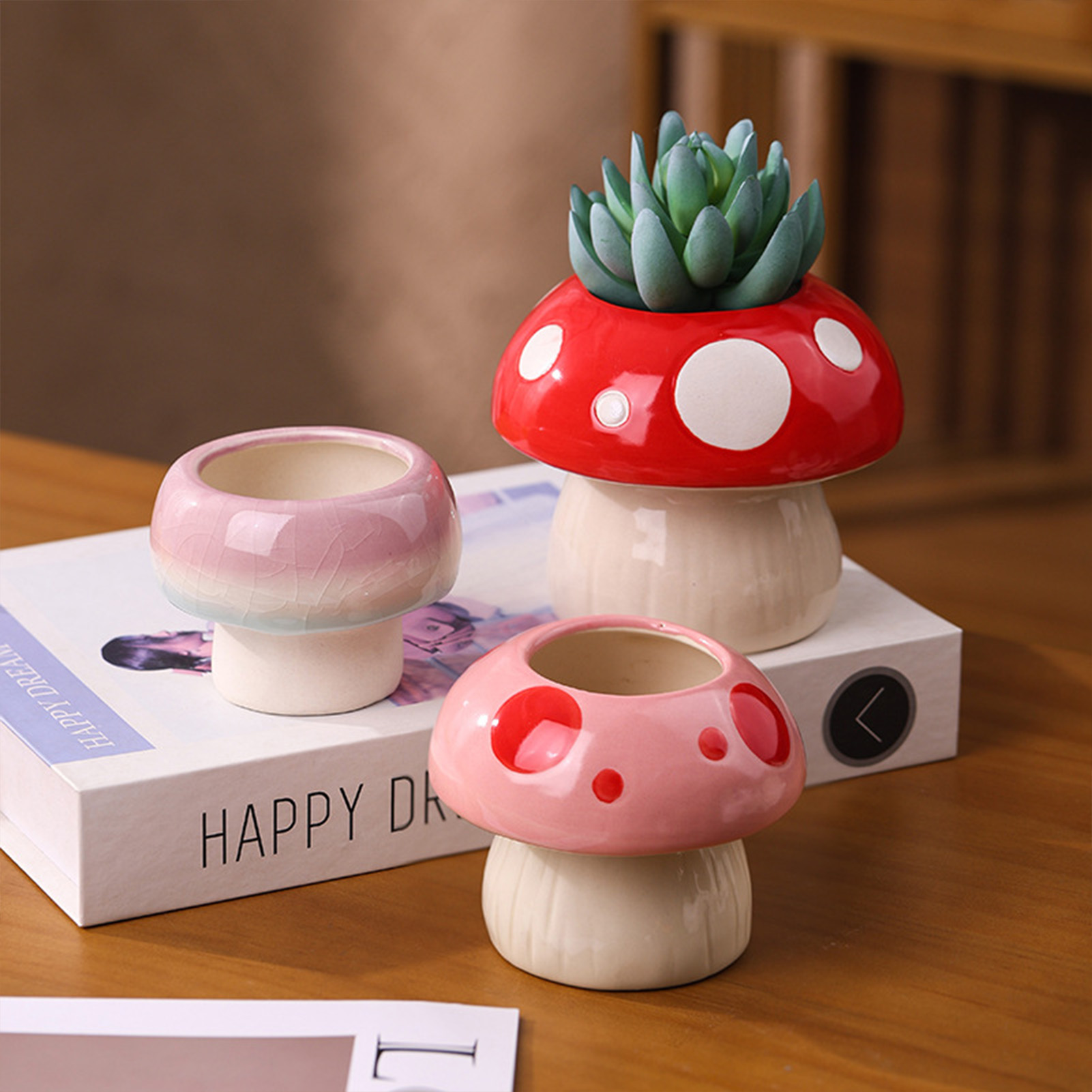 Creative Ceramic Vase Cute Mus - Tablet Reading Accessories ulasan dan harga