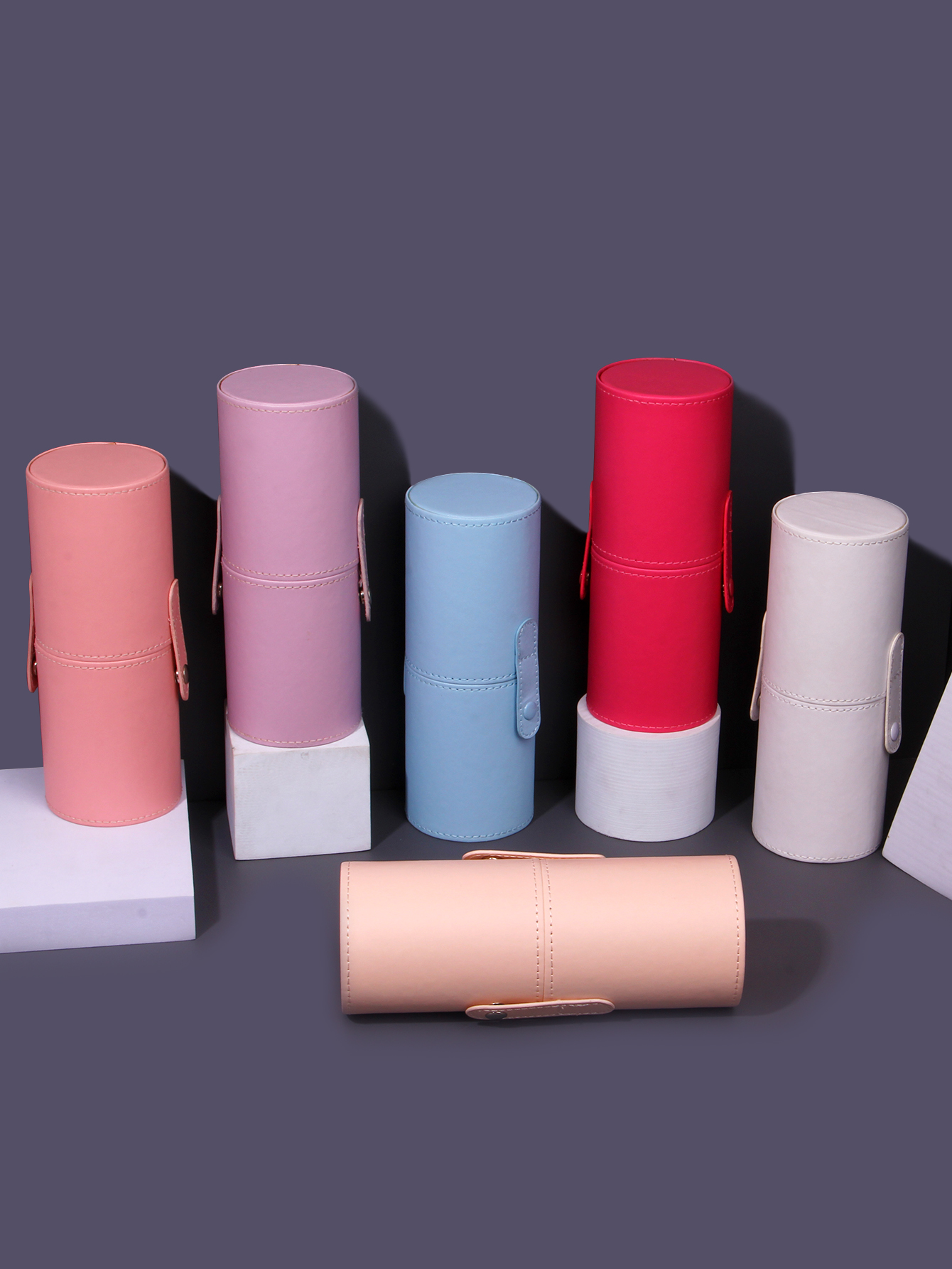 Portable multi-color makeup br - Case With Pencil Holder ulasan dan harga