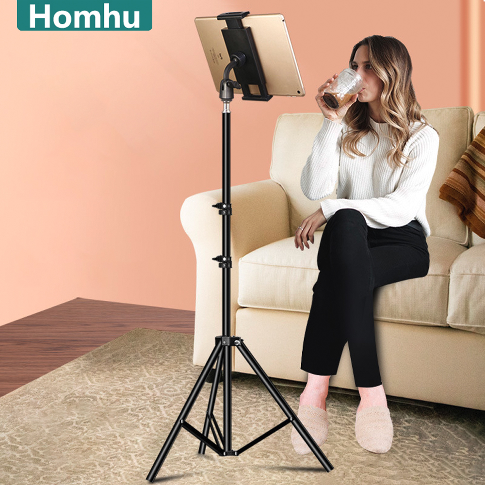 Adjustable Tripod Floor Tablet - Tablet Reading Accessories ulasan dan harga