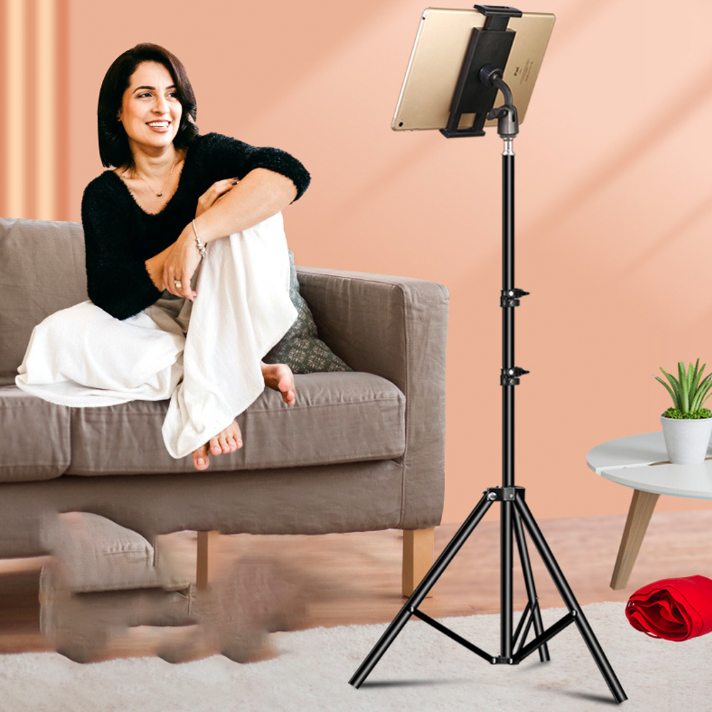 Adjustable Tripod Floor Tablet - Tablet Reading Accessories ulasan dan harga