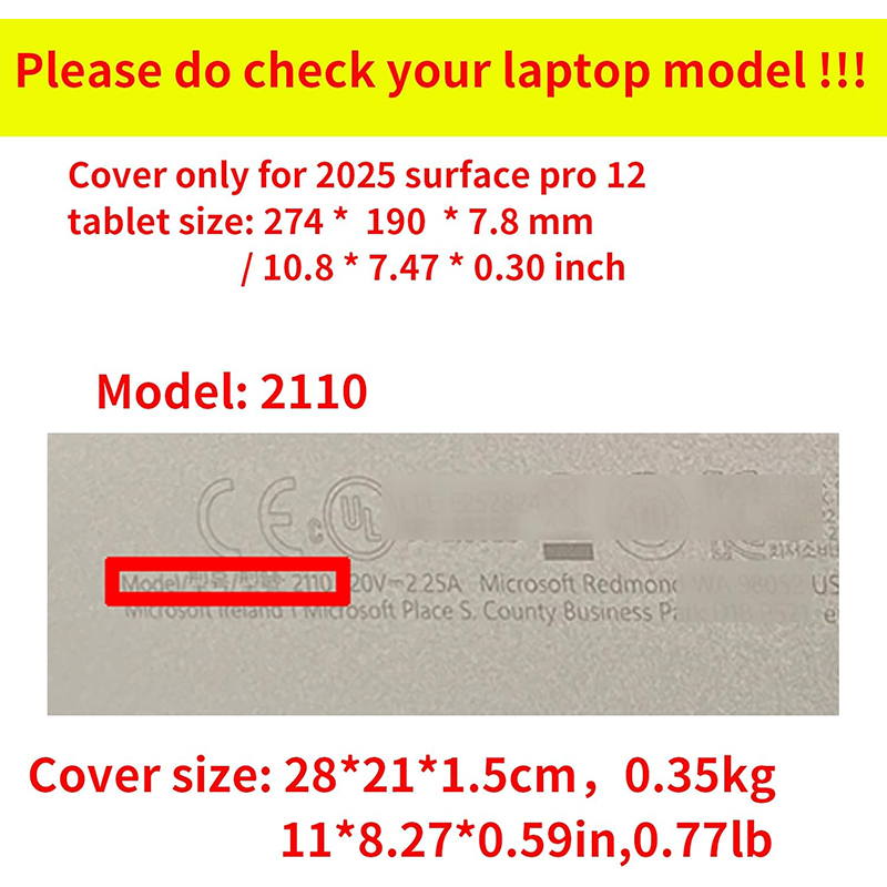 Laptop Case Cover for Microsof - Microsoft Tablet Accessories ulasan dan harga