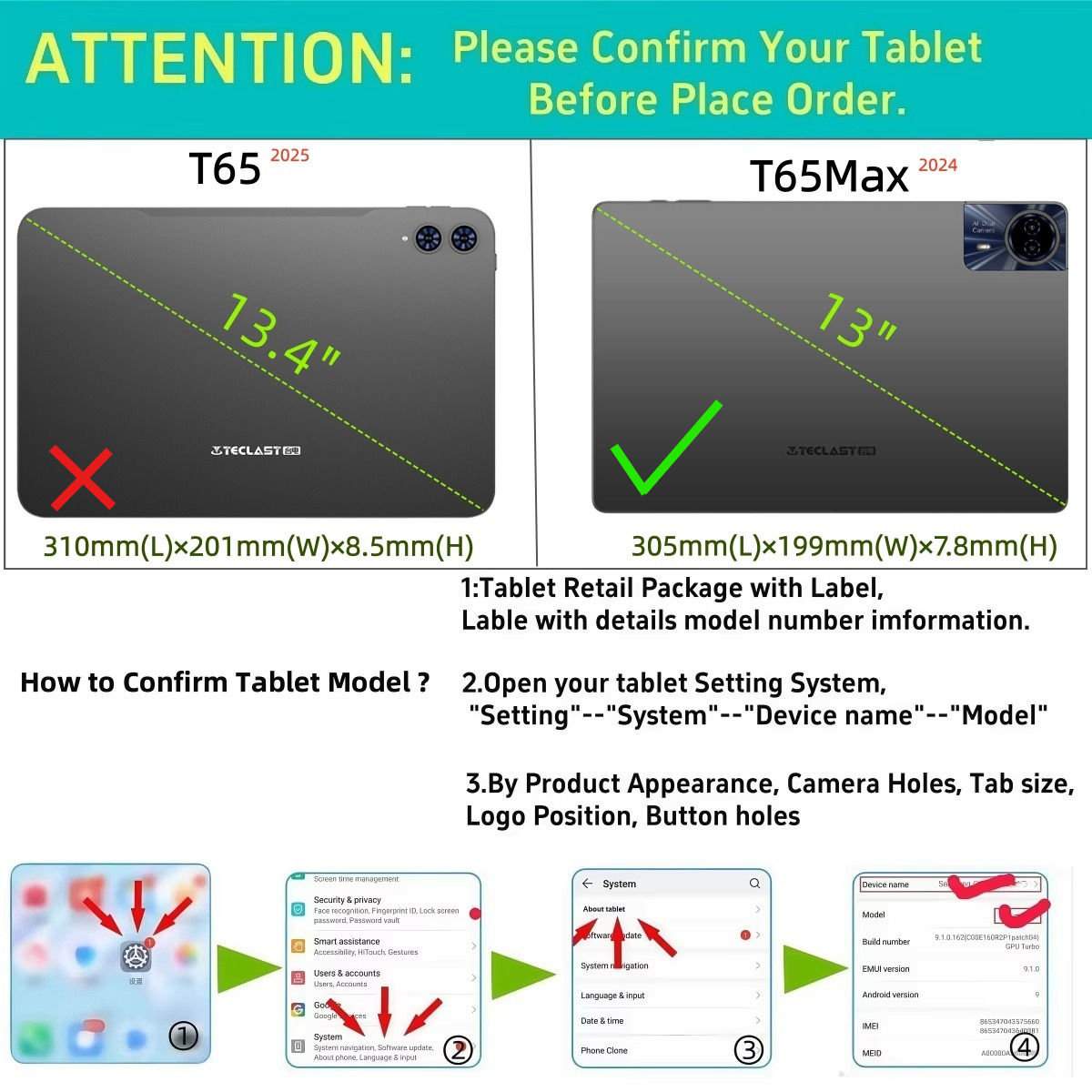 Smart Case for Teclast T65Max  - Teclast Tablet Accessories ulasan dan harga