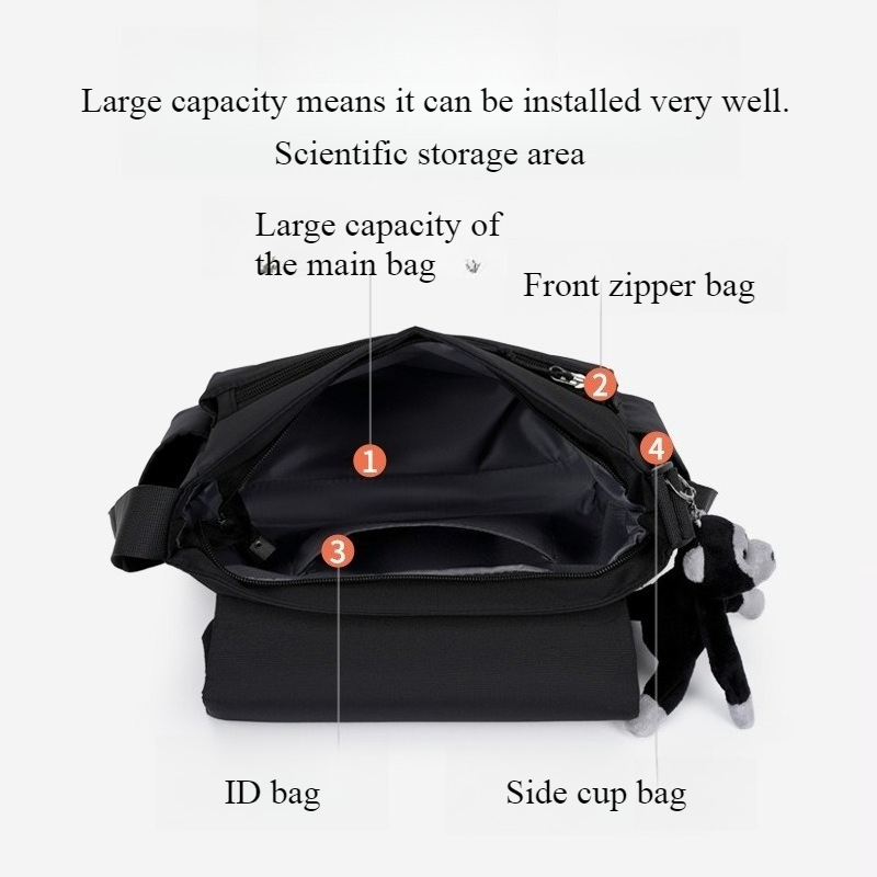 Youth Fashion Nylon Crossbody  - Tablet Shoulder Bag ulasan dan harga