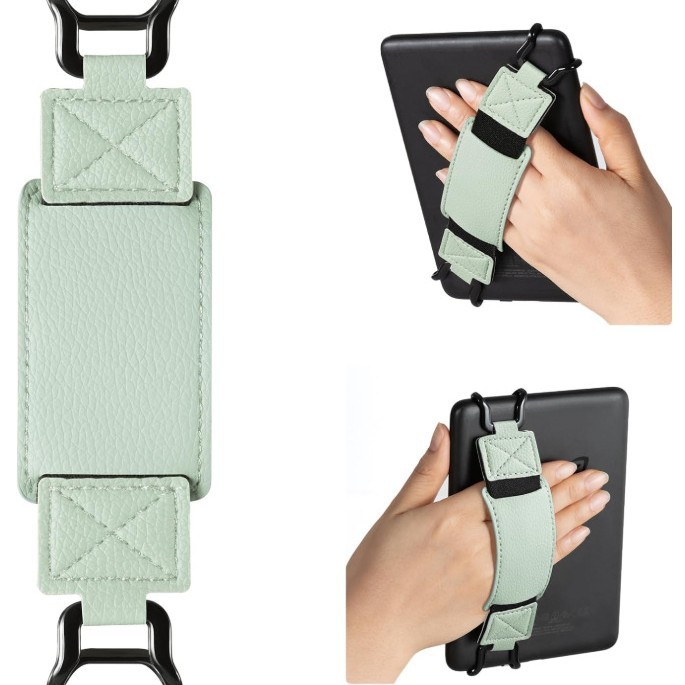 Leather Tablet Hand Strap Elas - Tablet Reading Accessories ulasan dan harga