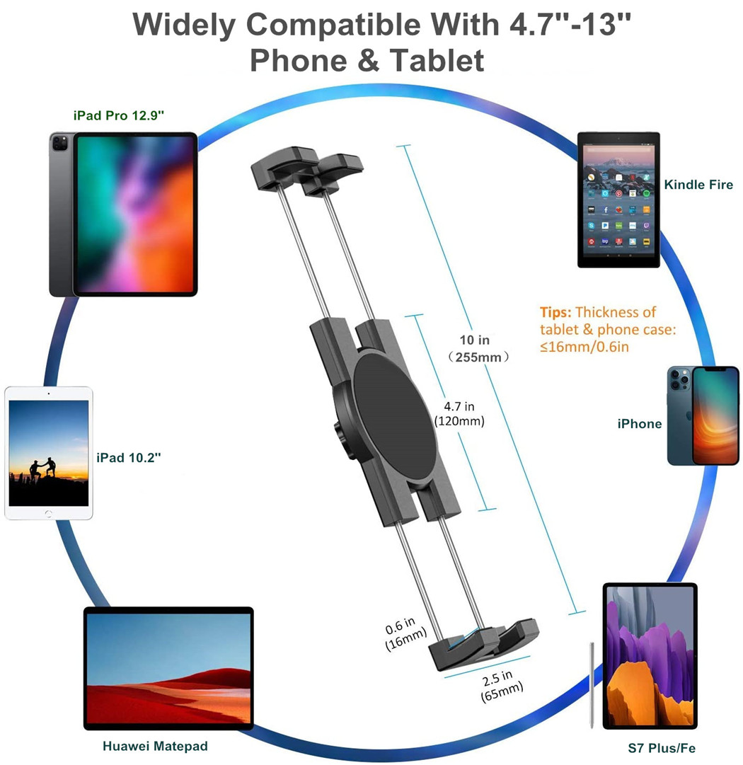 13'' Car Headrest Tablet Mount - Tablet Reading Accessories ulasan dan harga