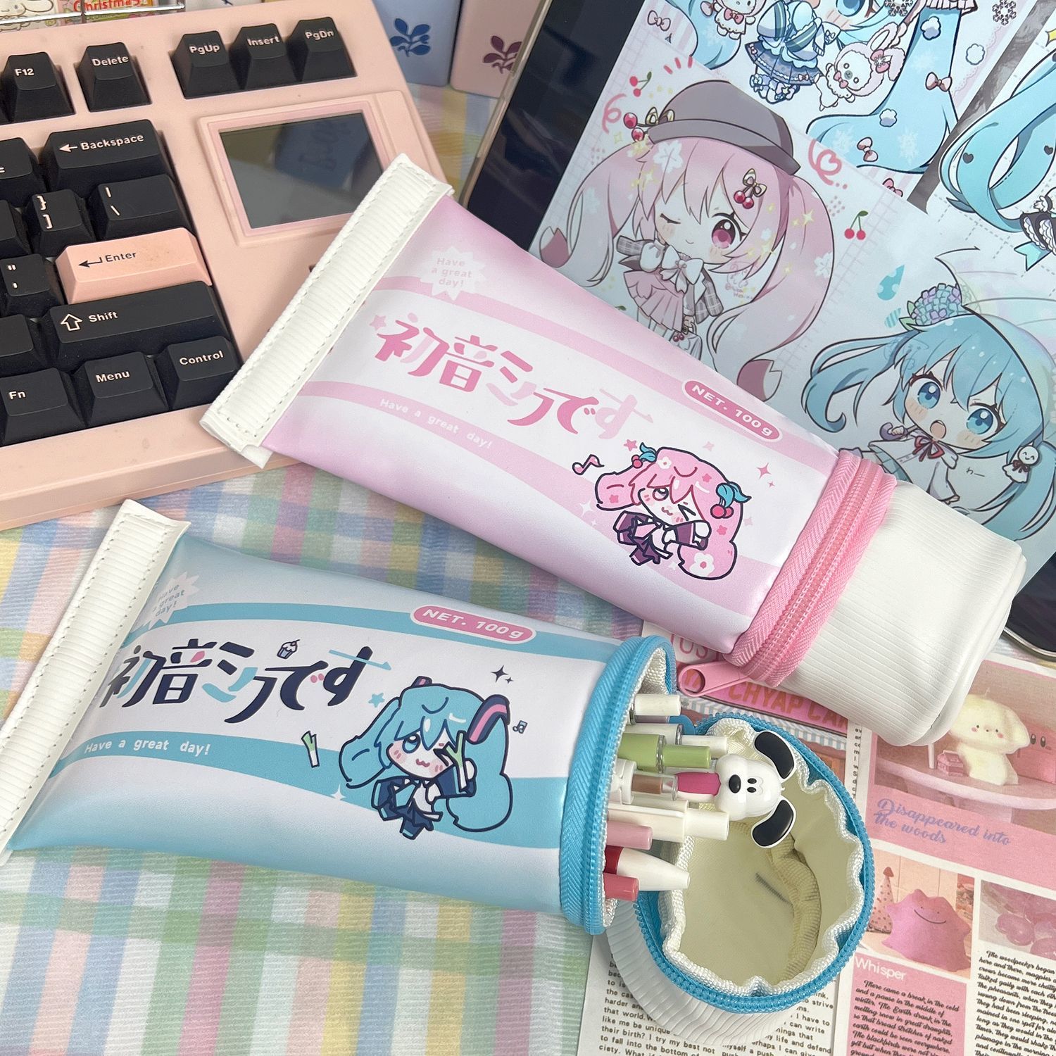 Hatsune Miku Simulation Toothp - Case With Pencil Holder ulasan dan harga