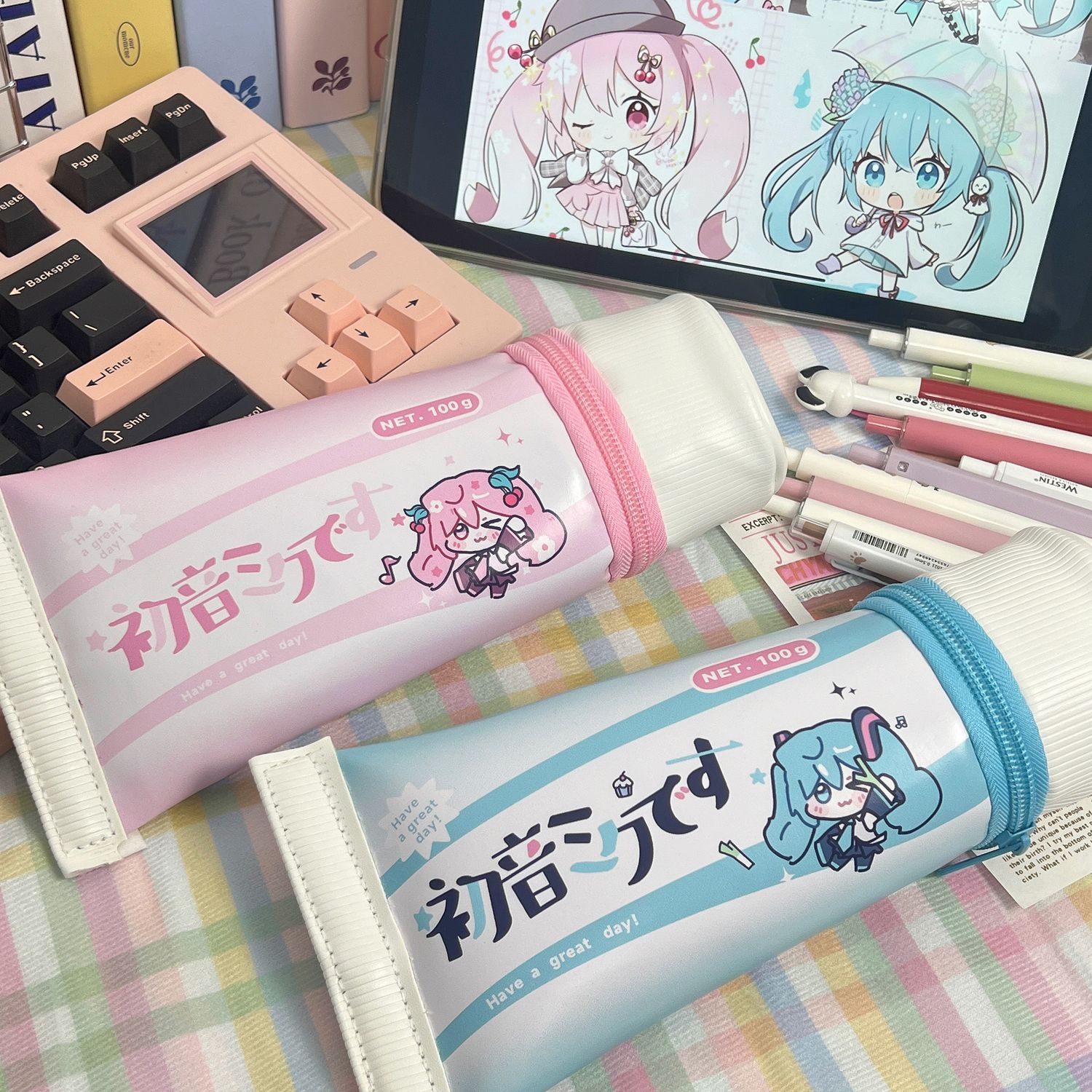 Hatsune Miku Simulation Toothp - Case With Pencil Holder ulasan dan harga