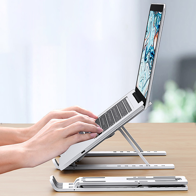 Plastic Laptop Holder Stand Ad - Cooling Stand Tablet ulasan dan harga