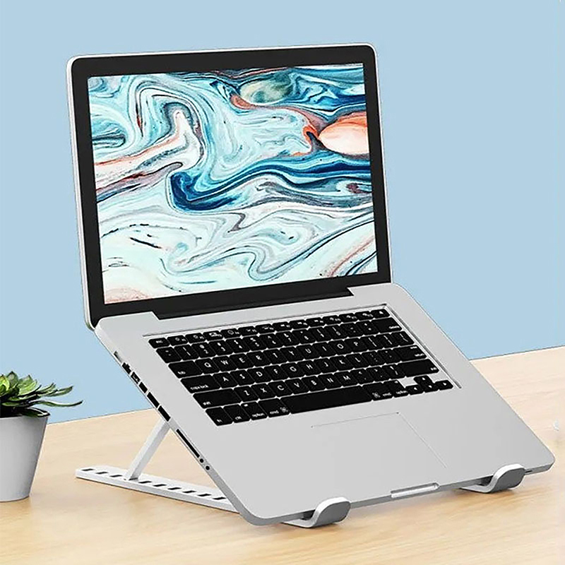 Plastic Laptop Holder Stand Ad - Cooling Stand Tablet ulasan dan harga
