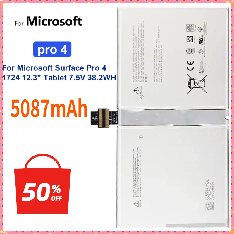 Tablet Battery 5087mAh for Mic - Microsoft Tablet Accessories ulasan dan harga