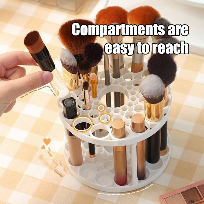 45 Hole Makeup Brush Storage R - Case With Pencil Holder ulasan dan harga