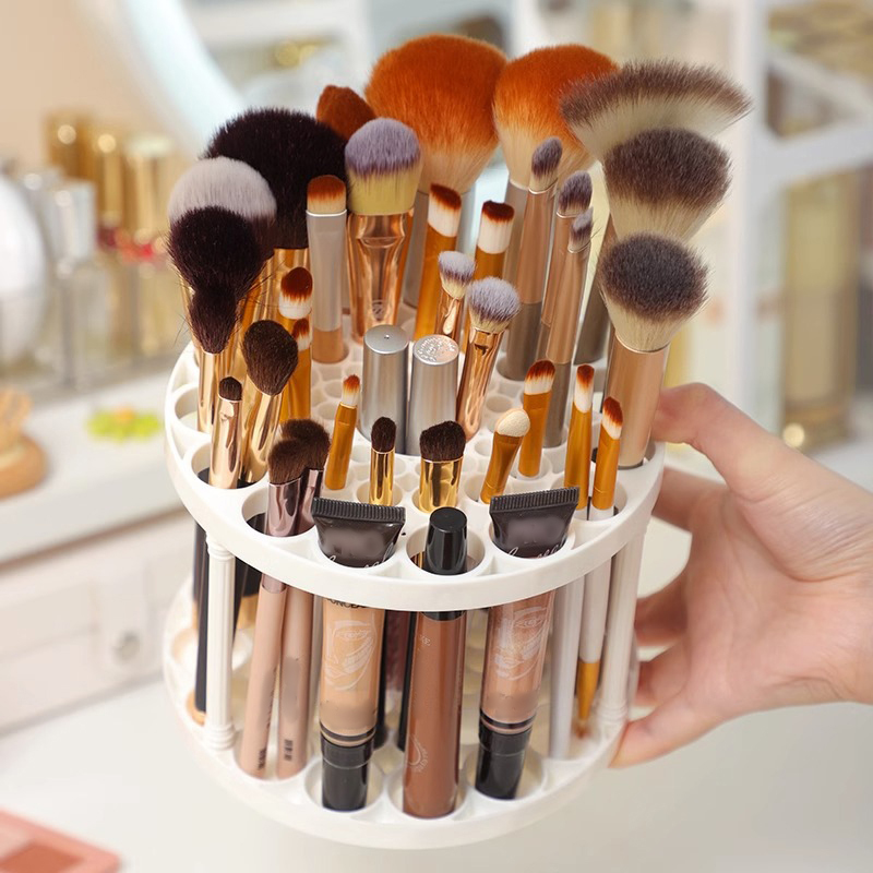 45 Hole Makeup Brush Storage R - Case With Pencil Holder ulasan dan harga