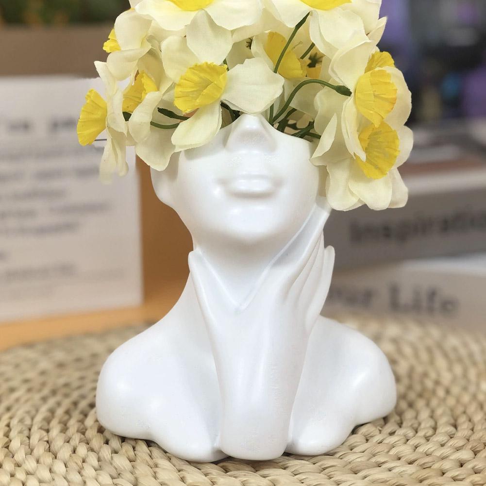 Female Bust Figurine Vase Make - Case With Pencil Holder ulasan dan harga